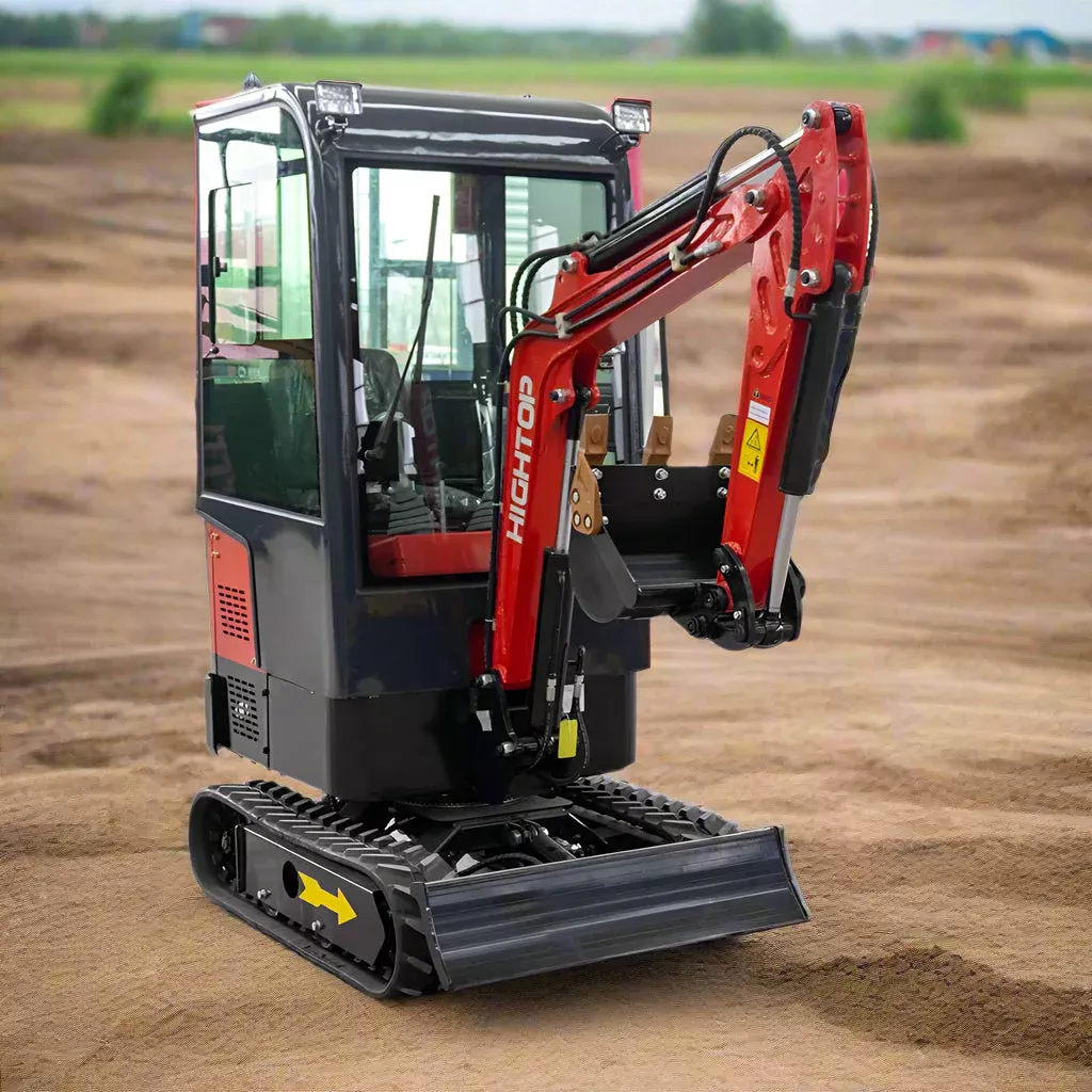 1 Ton Mini Excavator Machine – Briggs & Stratton Engine with Enclosed Cab & Multi-Attachment Compatibility