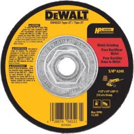 10 PACK DeWalt 4-1/2" Metal Grinding Wheel Type 27 DW4523