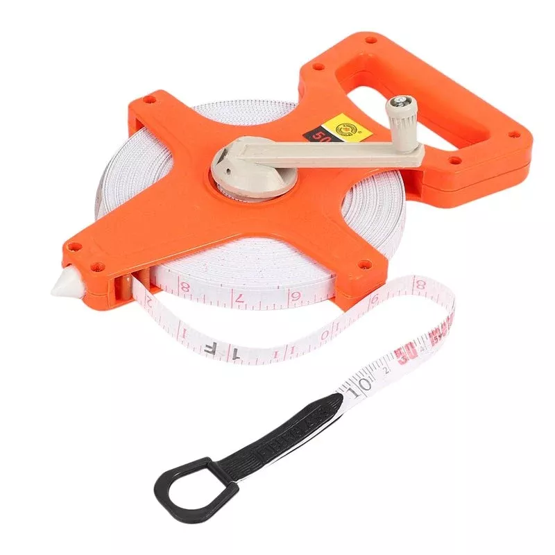 100m Fiberglass Tape Measure – Durable Long Distance Measuring Reel | SKU TM100M