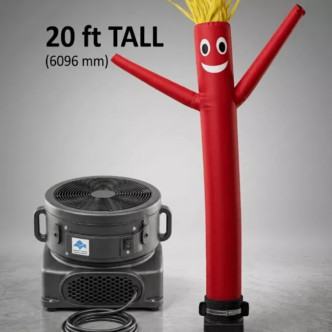 20 FT Inflatable Sky Dancer with Blower – Wacky Waving Air Tube Man for Outdoor Advertising