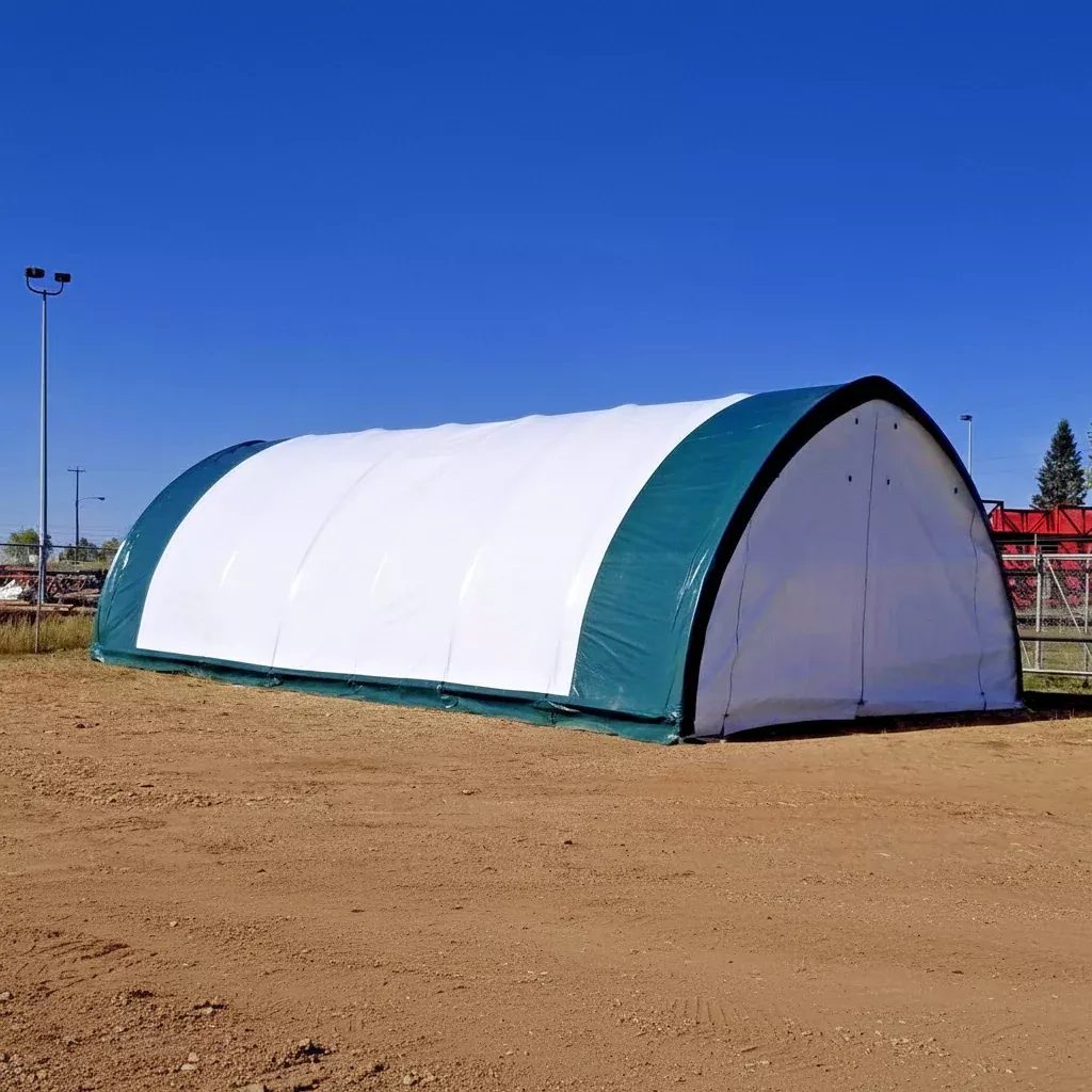 20 Ft Wide Single Truss Storage Shelter – PVC/PE Industrial Fabric Building