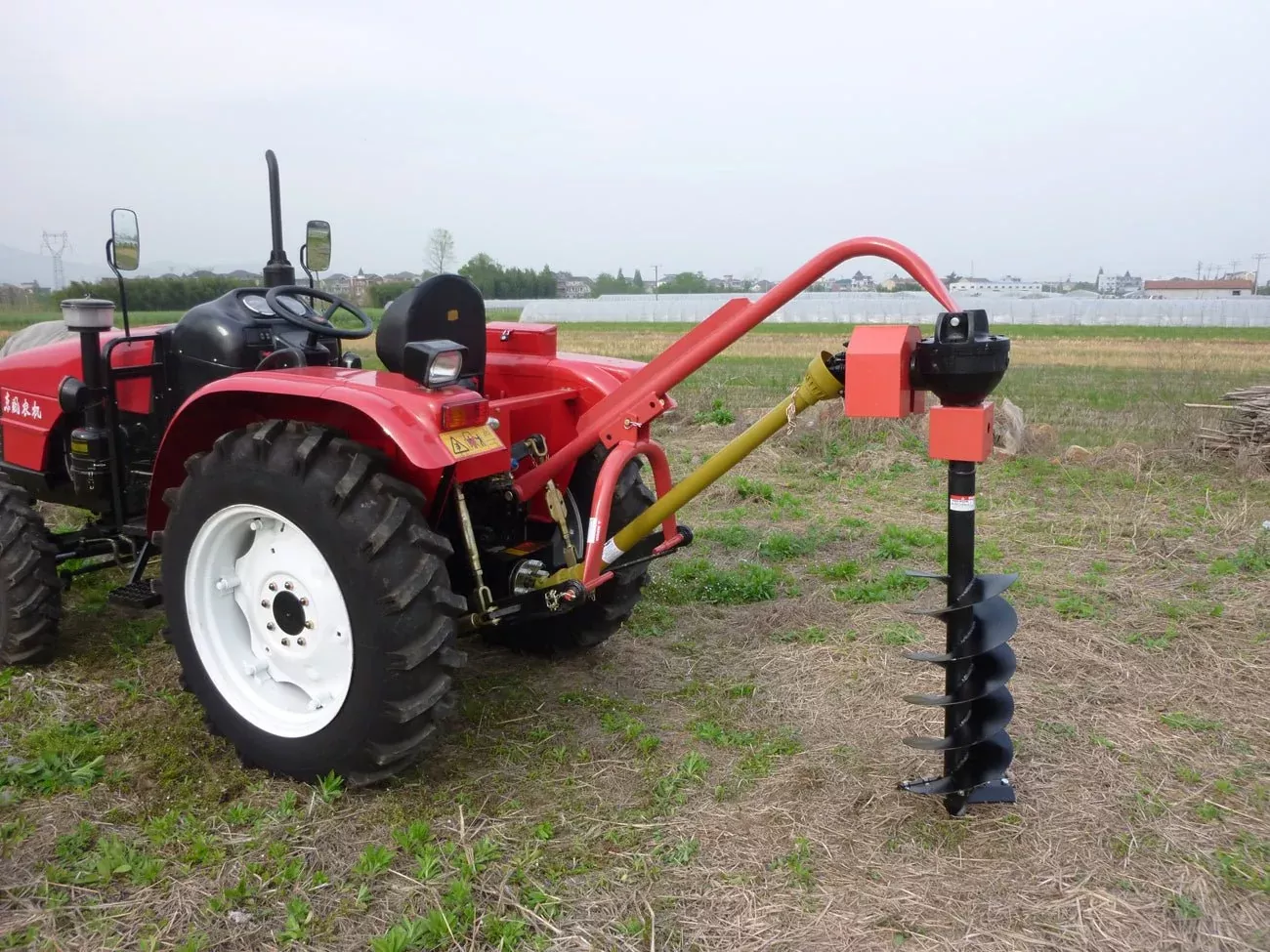 3-Point Tractor Post Hole Digger with 12" Auger Bit – Heavy-Duty Complete Attachment | SKU: PHD50933