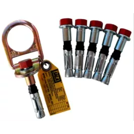 3M DBI-SALA 2104561 D-ring Bolt Anchor For Concrete 5 Extra Bolts Fits 11/16 in, 18 mm or 3/4 in Hole