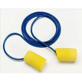 3M E-A-R Classic Earplugs 311-1101, Corded, Poly Bag