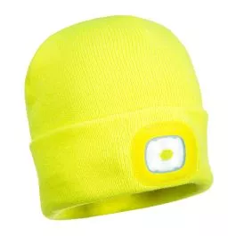 "Beanie LED Head Lamp USB Rechargeable YELLOW B029YER