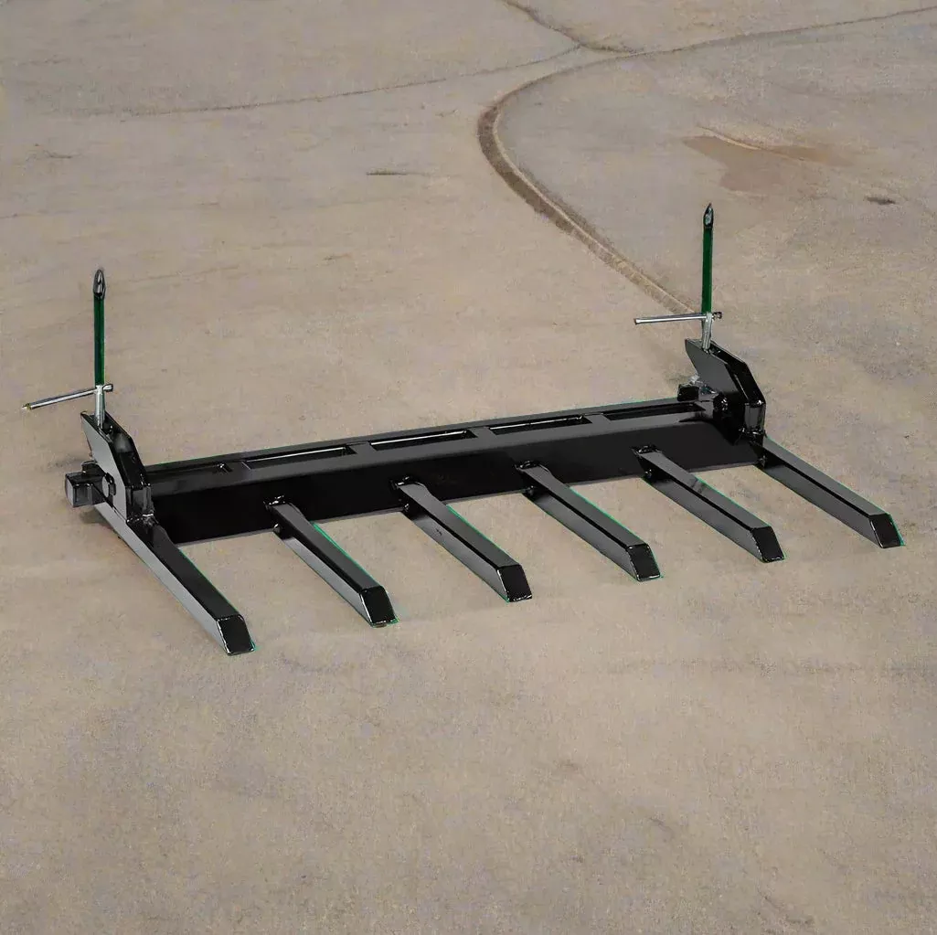 Clamp-On Debris Forks – 60"/72" Attachments for John Deere & Skid Steer Buckets