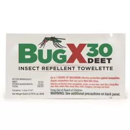 Coretex 12642 Bug X30 Insect Repellent Towlettes Case of 100