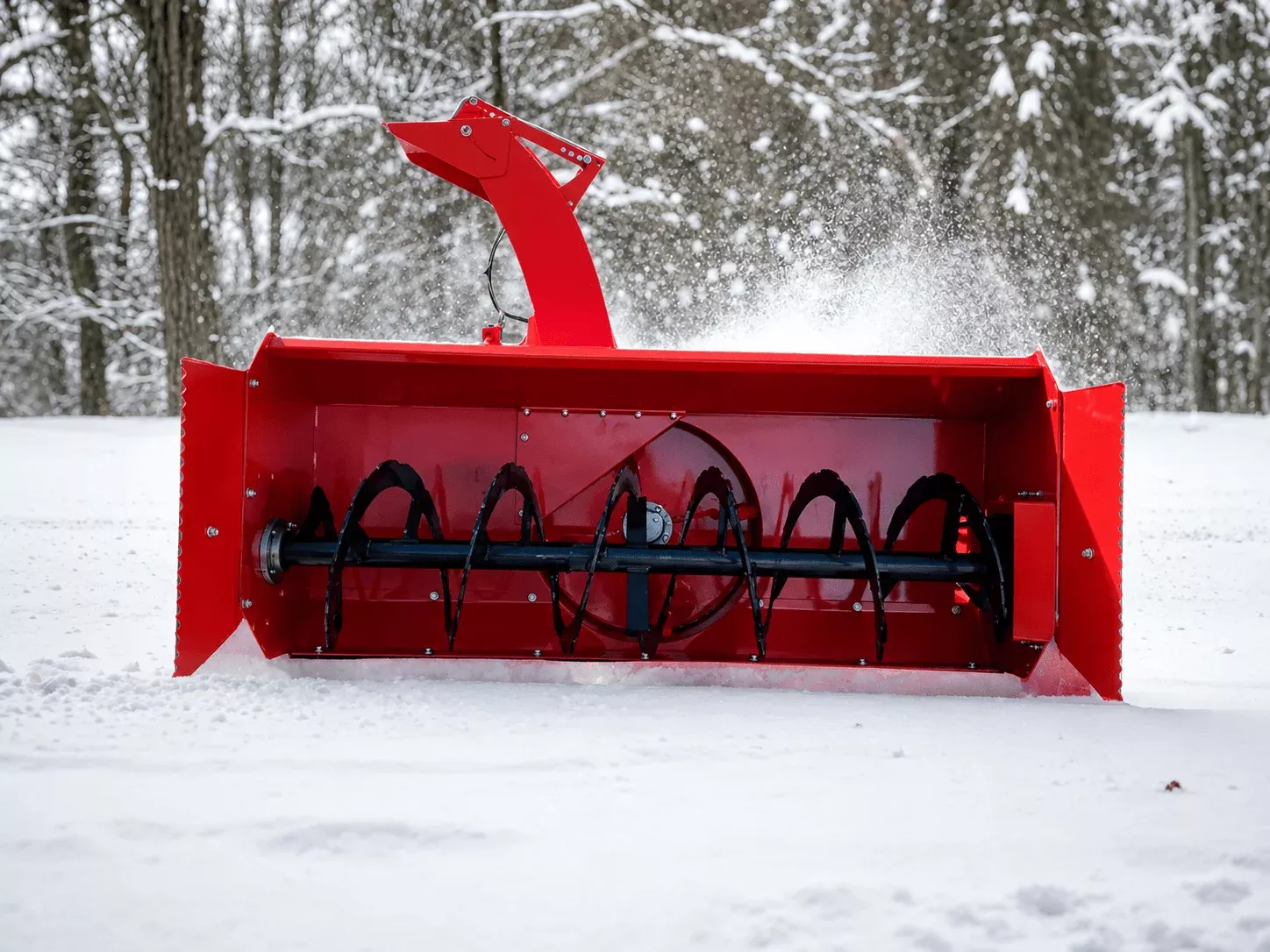 Extreme-Duty Skid Steer Snow Blower Attachment – Hydraulic 72" & 84" Models for Heavy Snow Removal