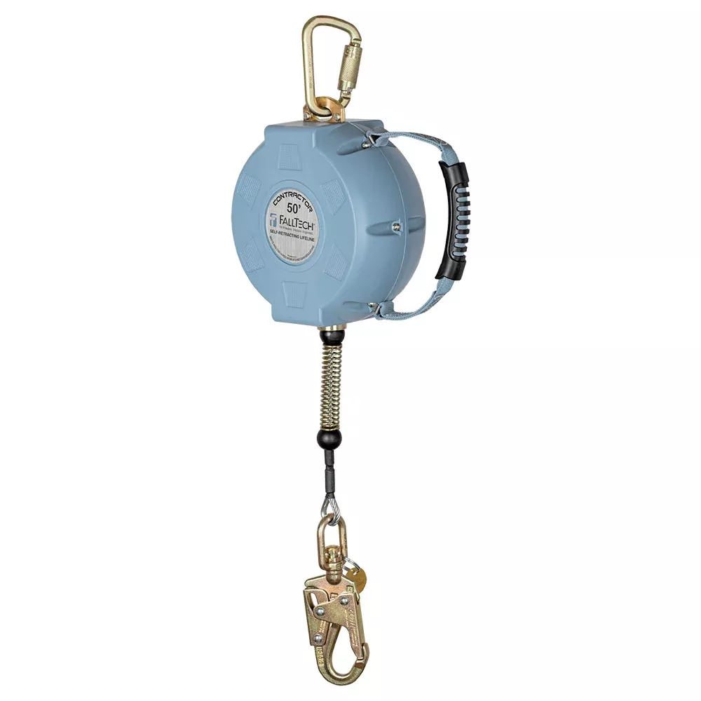 FallTech Contractor Steel Cable Retractable Lifeline - 50 ft.