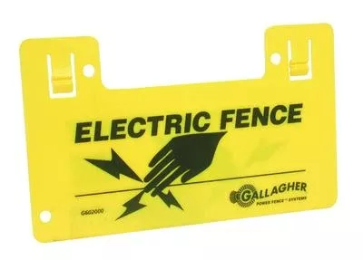 Gallagher Warning Sign Poly G602000