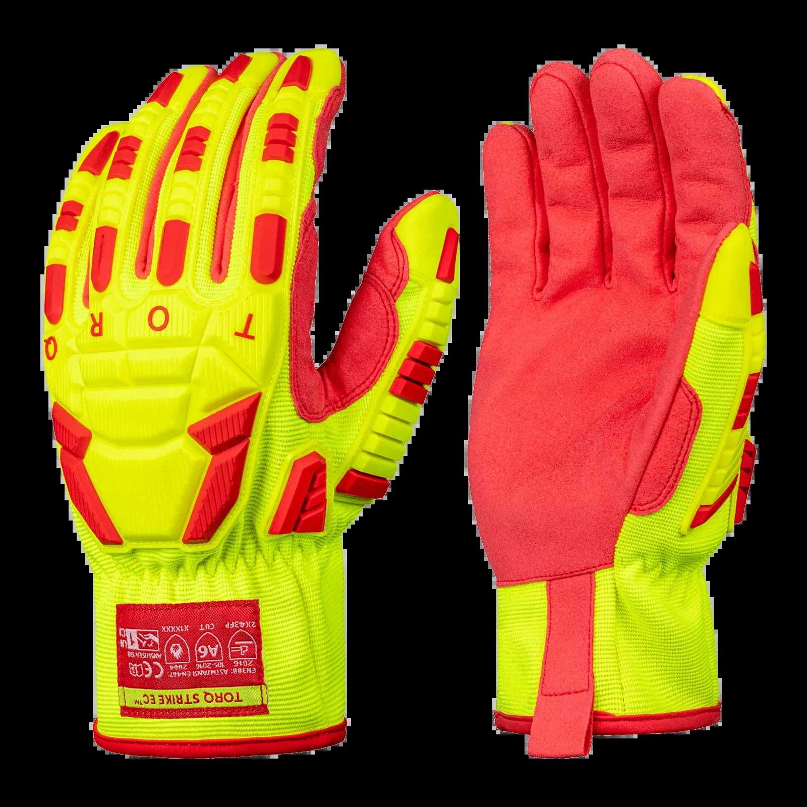 GGS Skytec SKG00054E Torq™ Strike EC High Dextrous, Synthetic Leather Palm, Water Repellent Shell, Impact 2, Cut A6