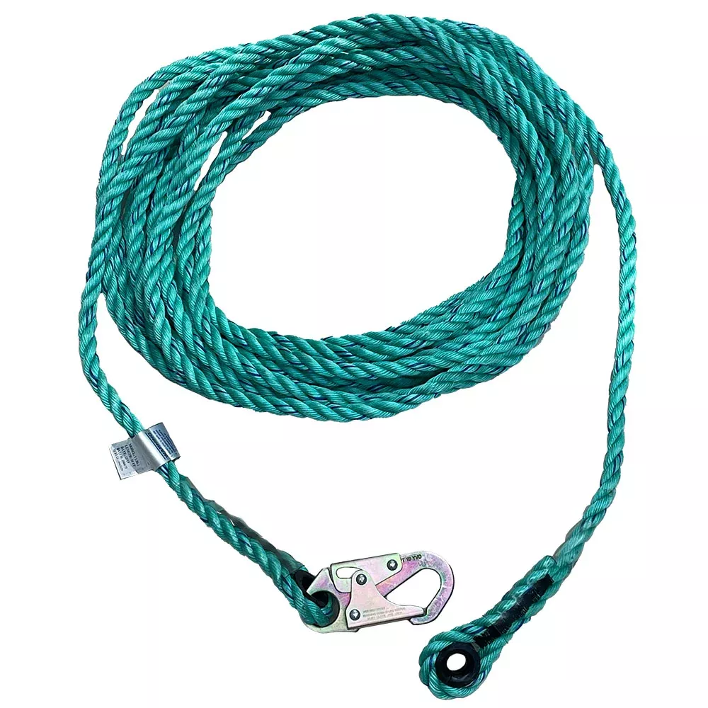Guardian PolyPlus Vertical Rope Lifeline with Snap Hook - 25 ft. (Closeout)