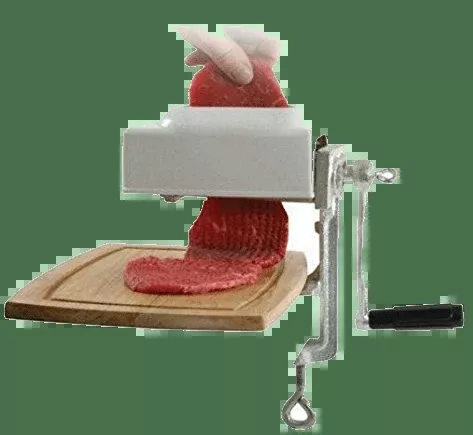 Hand Operated Meat Tenderizer with Crank Handle – Heavy-Duty Iron Manual Meat Softener 366097