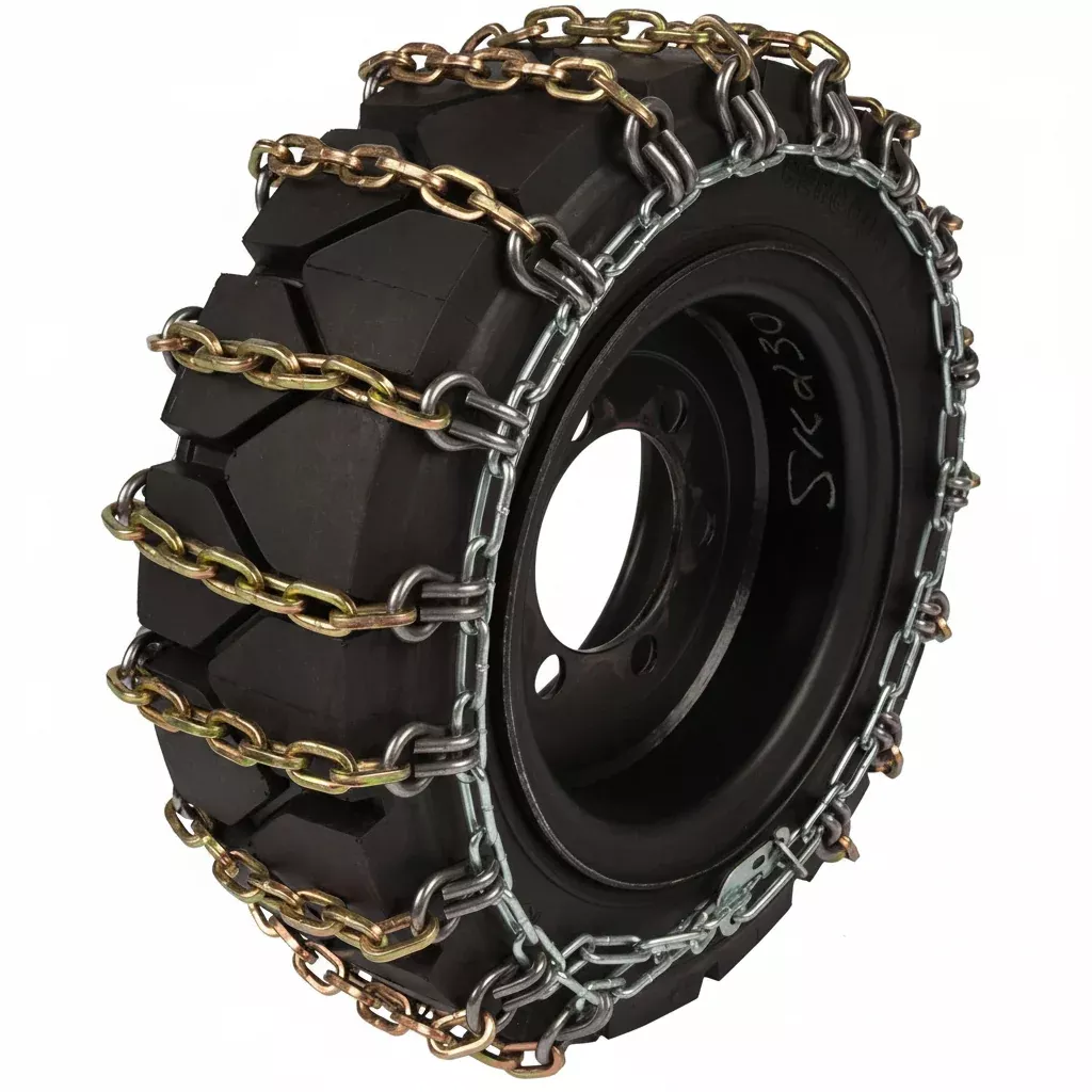 Heavy Duty Bobcat Skid Steer Tire Chains – 14x17.5 10x16.5 & 12x16.5 | Twist & Square Link