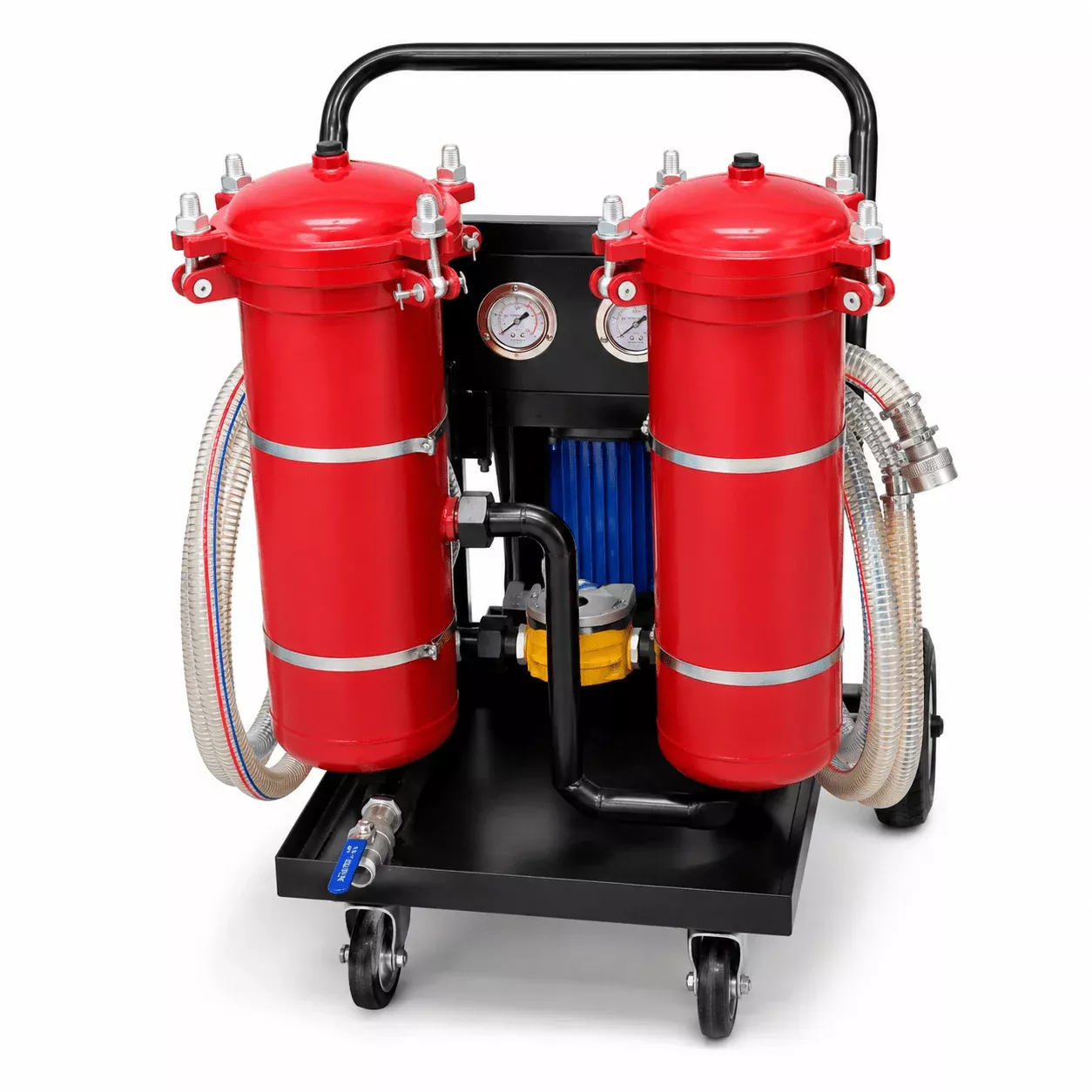 Hydraulic Oil & Diesel Fuel Cleaner Filter Cleaning Machine – Portable Filtration Cart | Model LYC3B