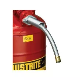 Justrite 11078 Flexible Hose for Type II AccuFlow, 5/8-in OD x 9-in