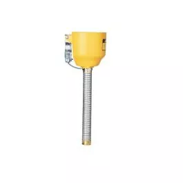Justrite 11089 Bolt-On Funnel With Galvanized Hose For Type I Steel Safety Cans Only, 1-in O.D.