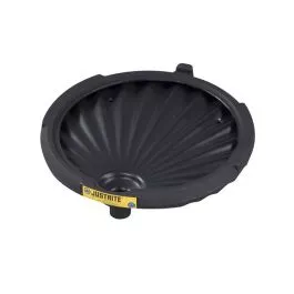 Justrite 28680 Drum Funnel for Non-Flammables, EcoPolyBlend, Black
