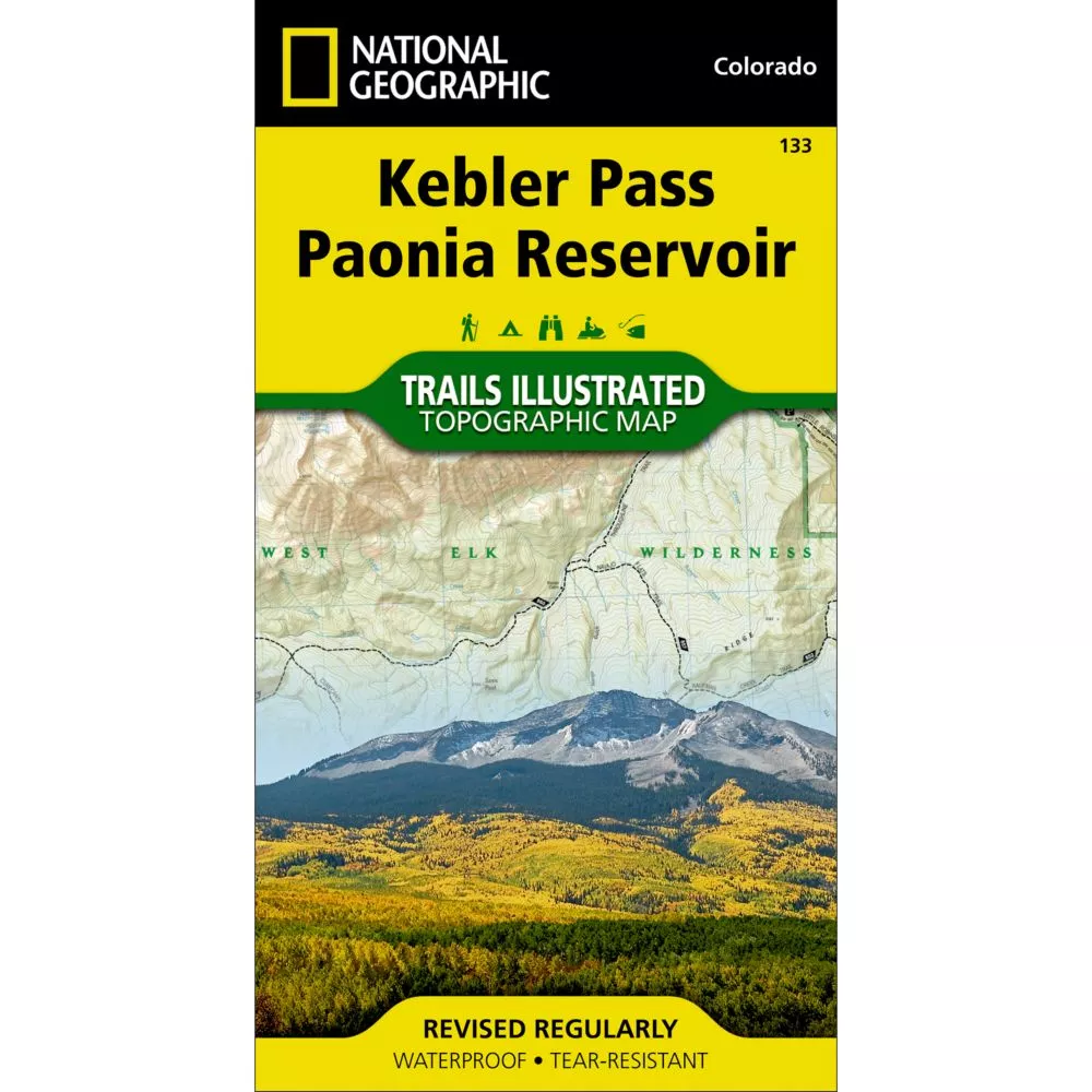 Kebler Pass, Paonia Reservoir Trail Map