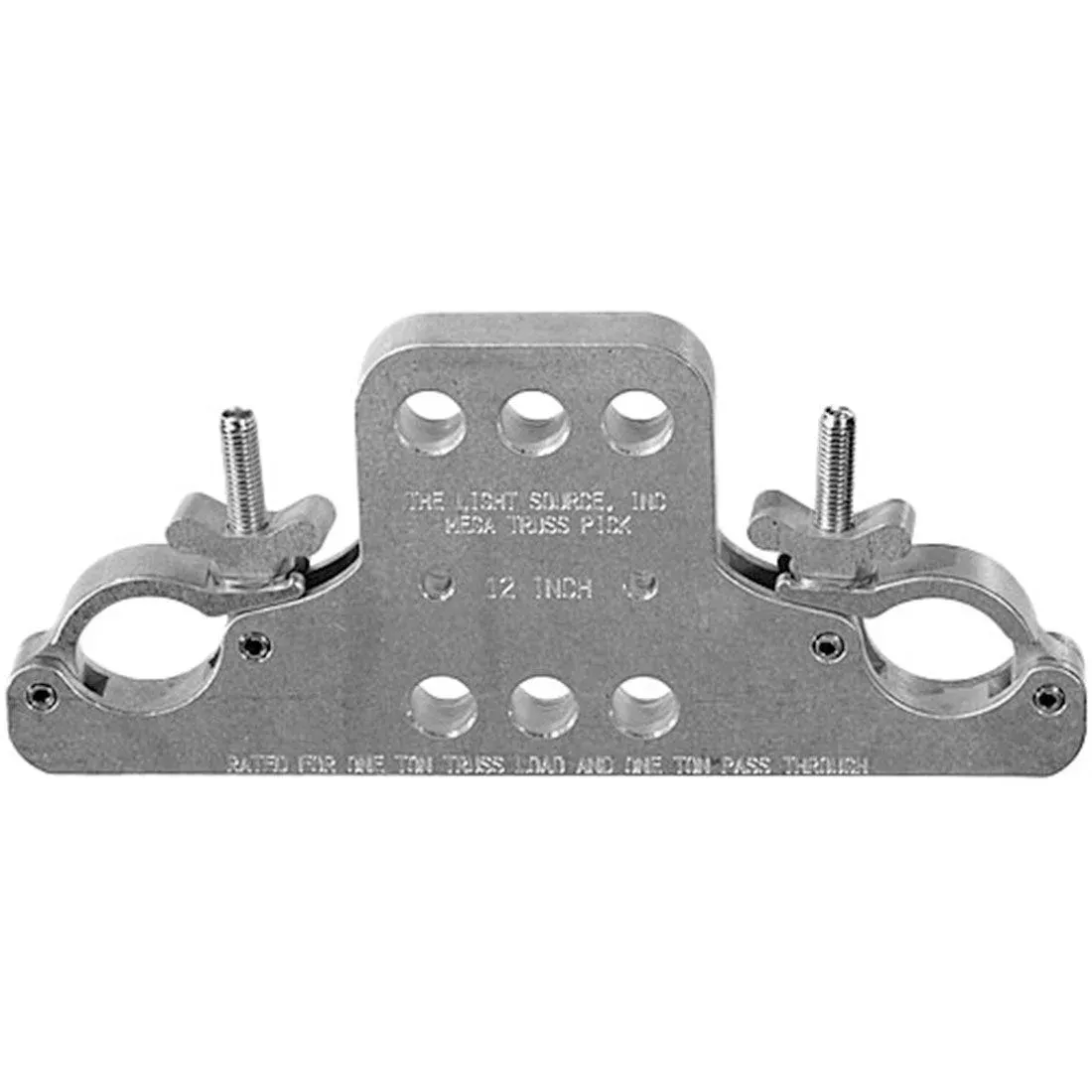 Light Source Mega-Truss Pick 12" Multi-Hole - (WLL 2000 Lbs) - Silver