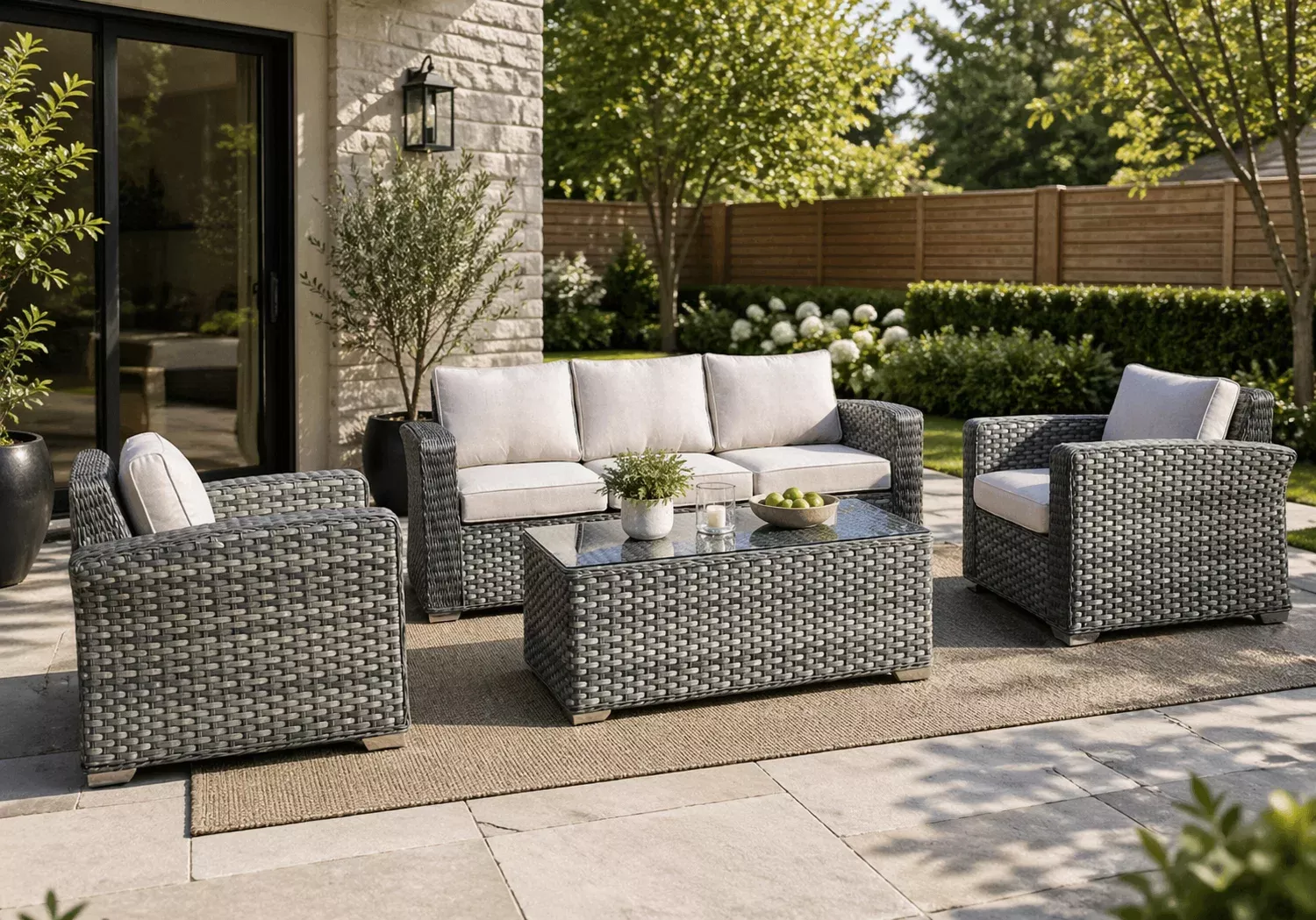 Luna Wicker Seating Set