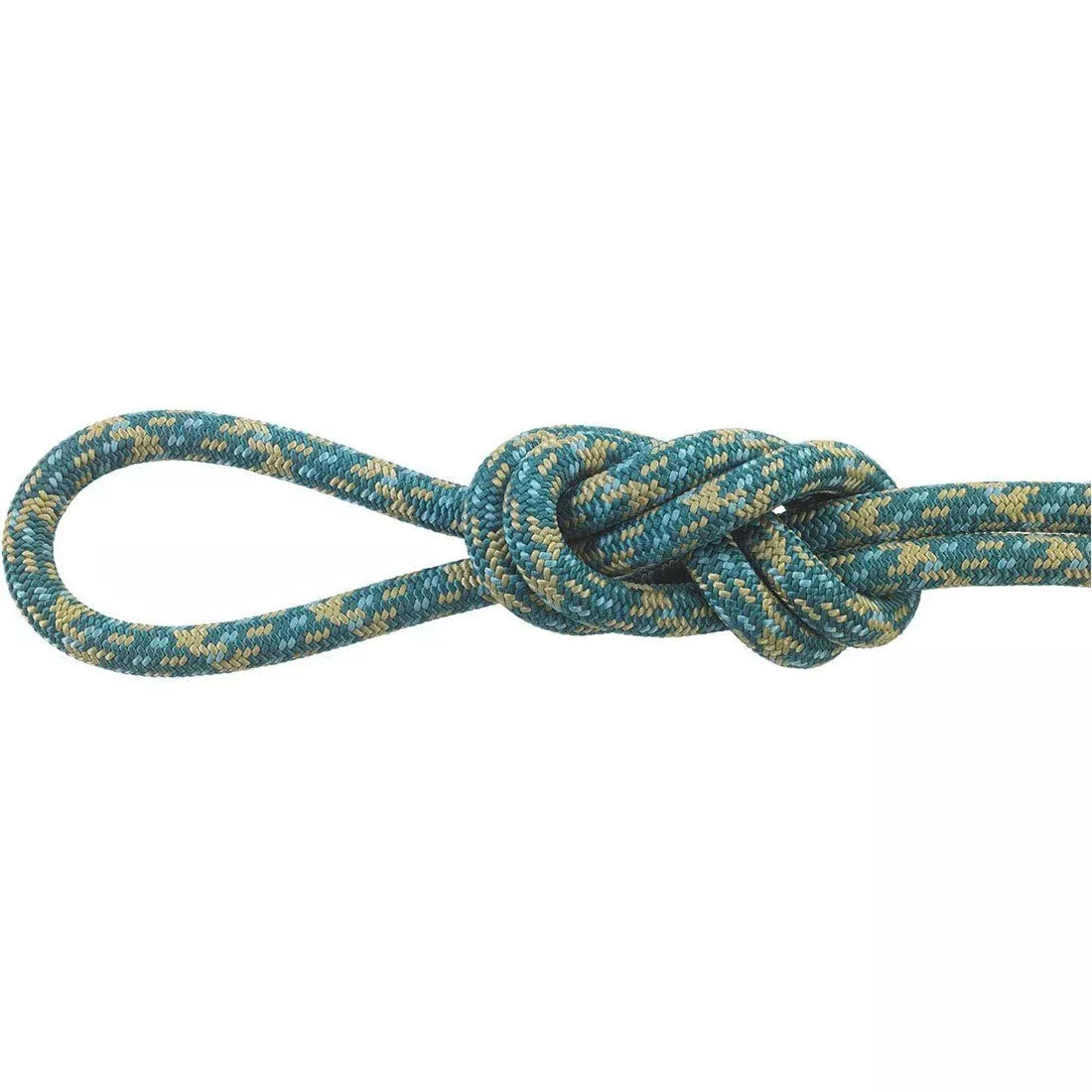 Maxim Unity Dynamic Climbing Rope 5/16" x 230' - Teal/Gold/Light Blue