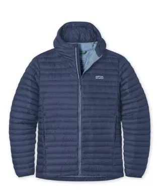 Mens Pinion Down Hooded Jacket
