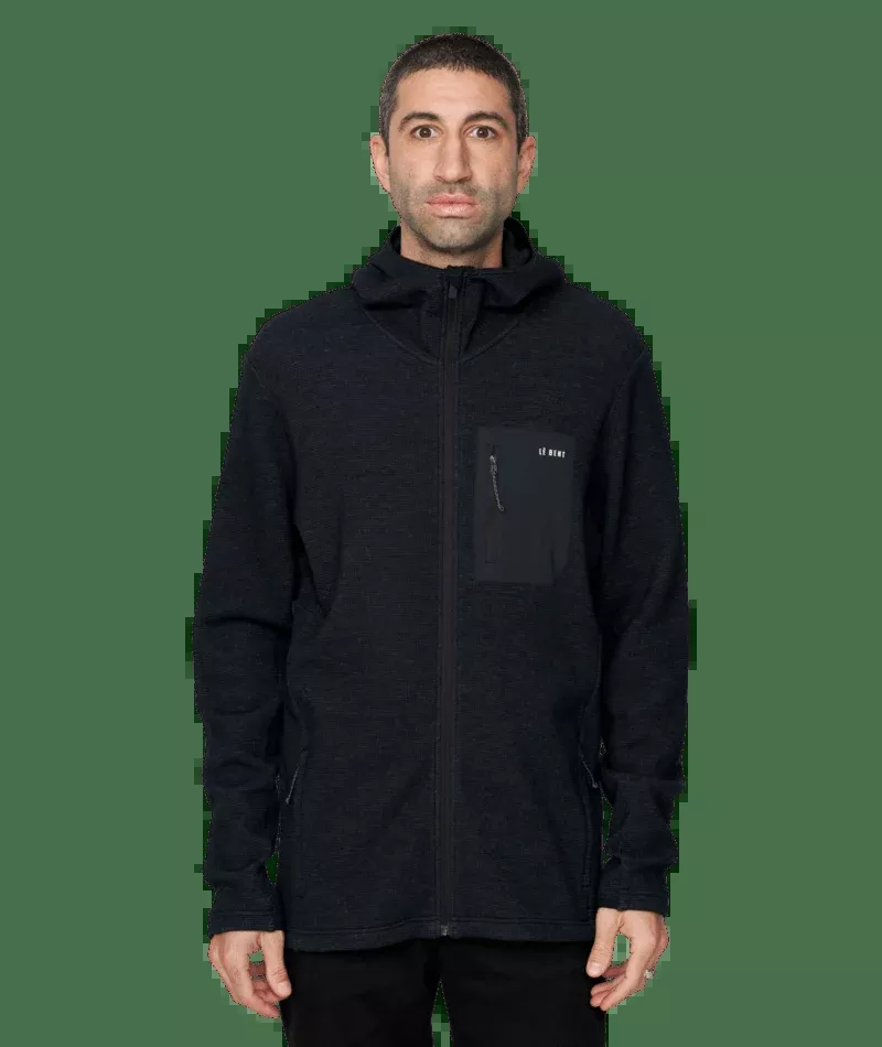Mens Sentinel Midweight Waffle Knit Zip Hoody