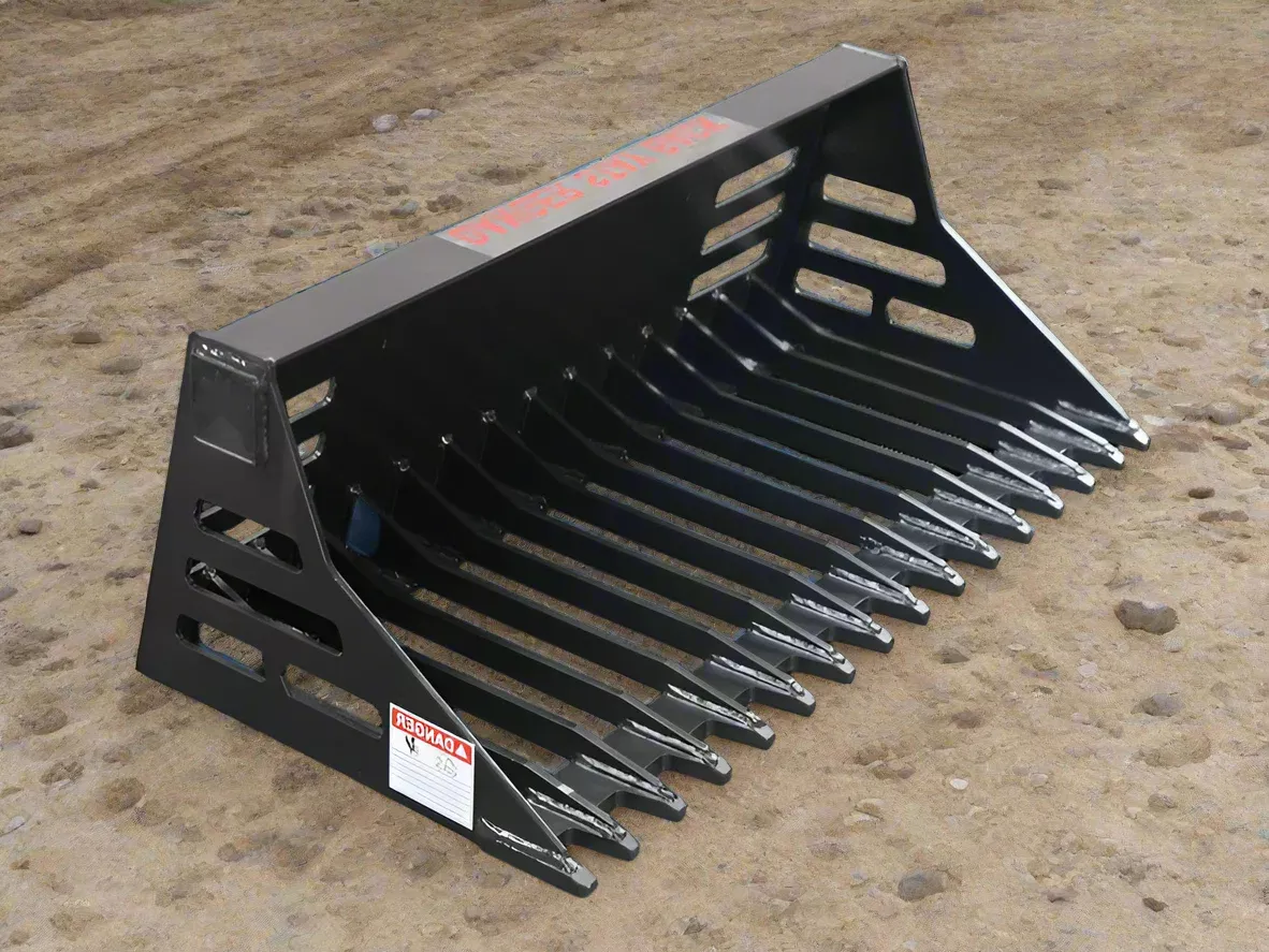 Mini Skid Steer Rock Bucket Attachment – Heavy-Duty Design – SKU 294311