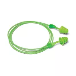Moldex 6445 Glide Trio Corded Reusable Twist and Push-In Earplug NRR 27dB