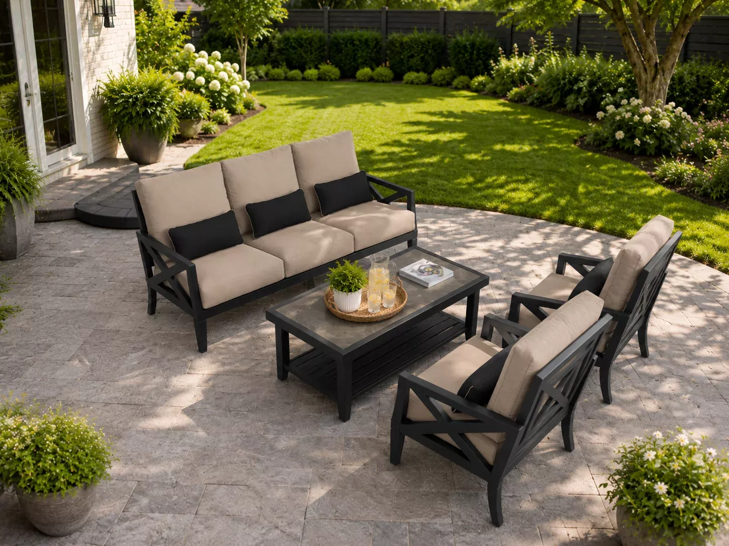 Monaco 4 Piece Seating Set