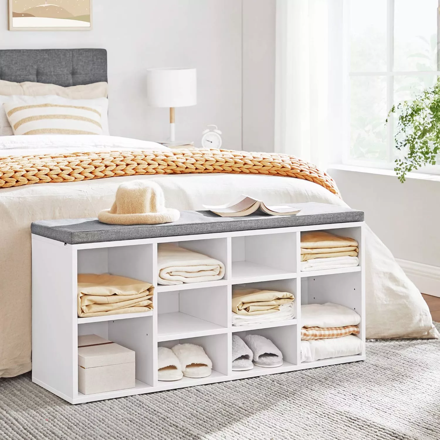 New 10-Compartment Shoe Storage Cabinet – Entryway & Bedroom Organizer