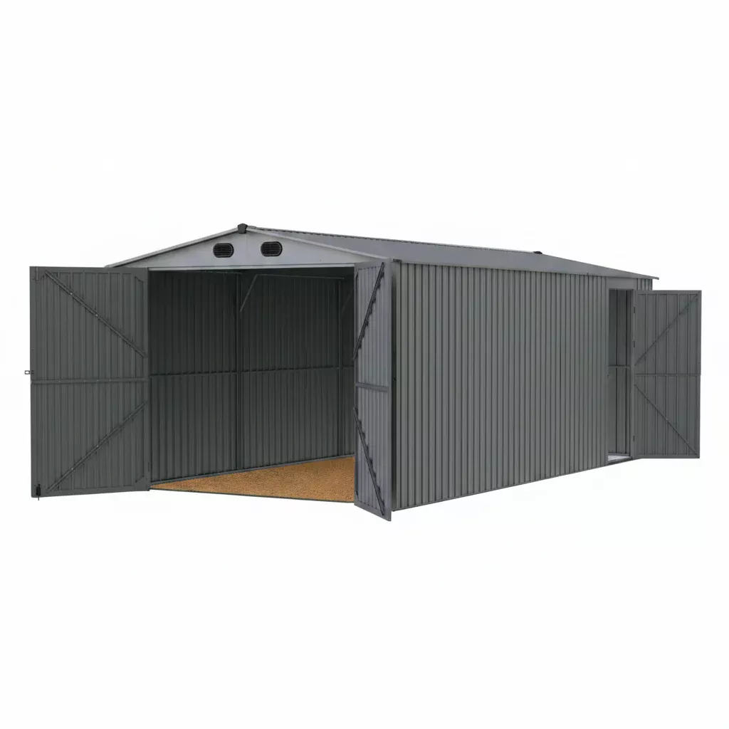 New 10x20 & 13x20 FT Metal Storage Garage Sheds – Reinforced Steel Frame