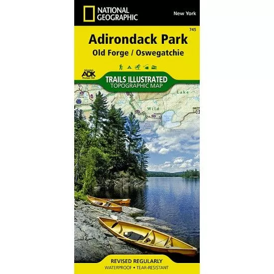 Old Forge/Oswegatchie: Adirondack Park Trail Map