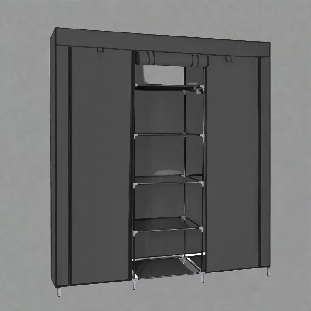 Portable Fabric Wardrobe Closet – 9-Shelf Clothing Storage Organizer | AMSRD252