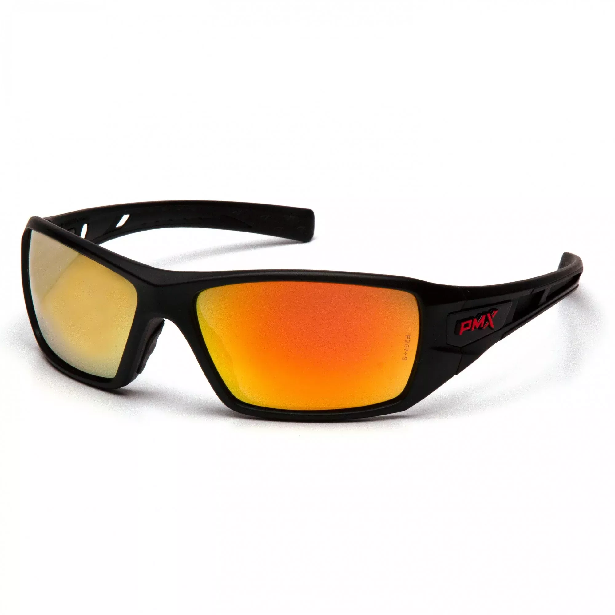 Pyramex SBRF10445D Velar Ice Orange Mirror Lens with Black and Red Frame