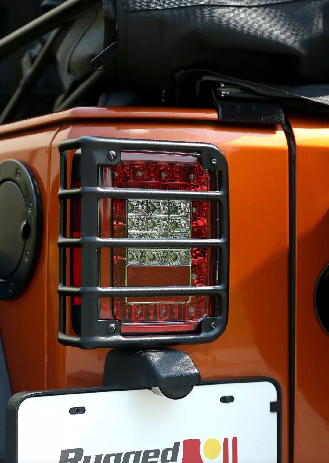 Rugged RidgeTextured Black Metal Tail Light Guards Covers for Jeep Wrangler JK 2007 -2018