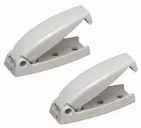 RV Designer Baggage Door Catch, White