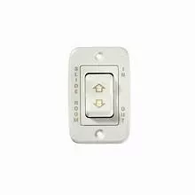 RV Designer On/Off/On Contoured Switch, Momentary, White