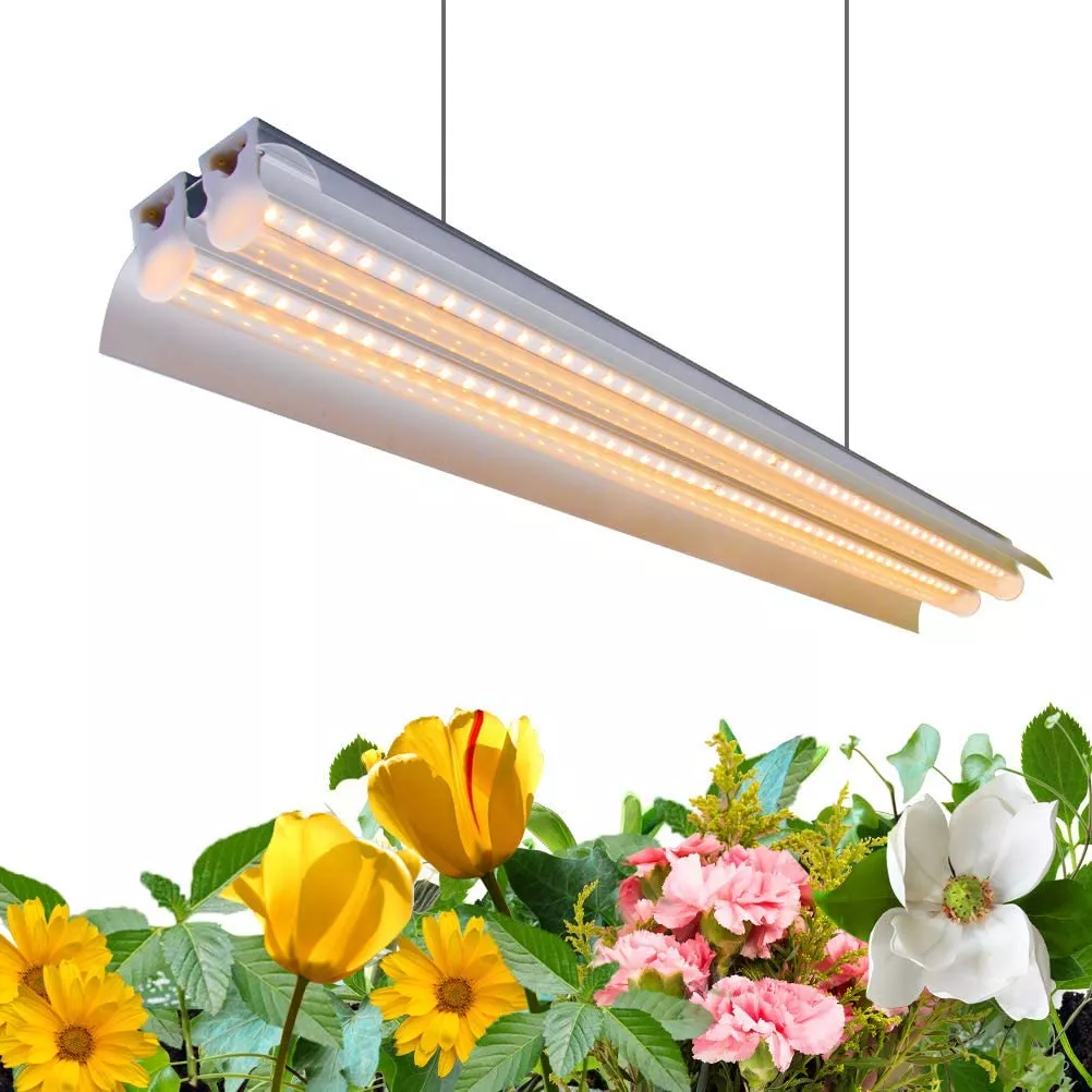 T5 LED Grow Light 4FT 60W – Full Spectrum Yellow, Red & White Indoor Plant Lamp