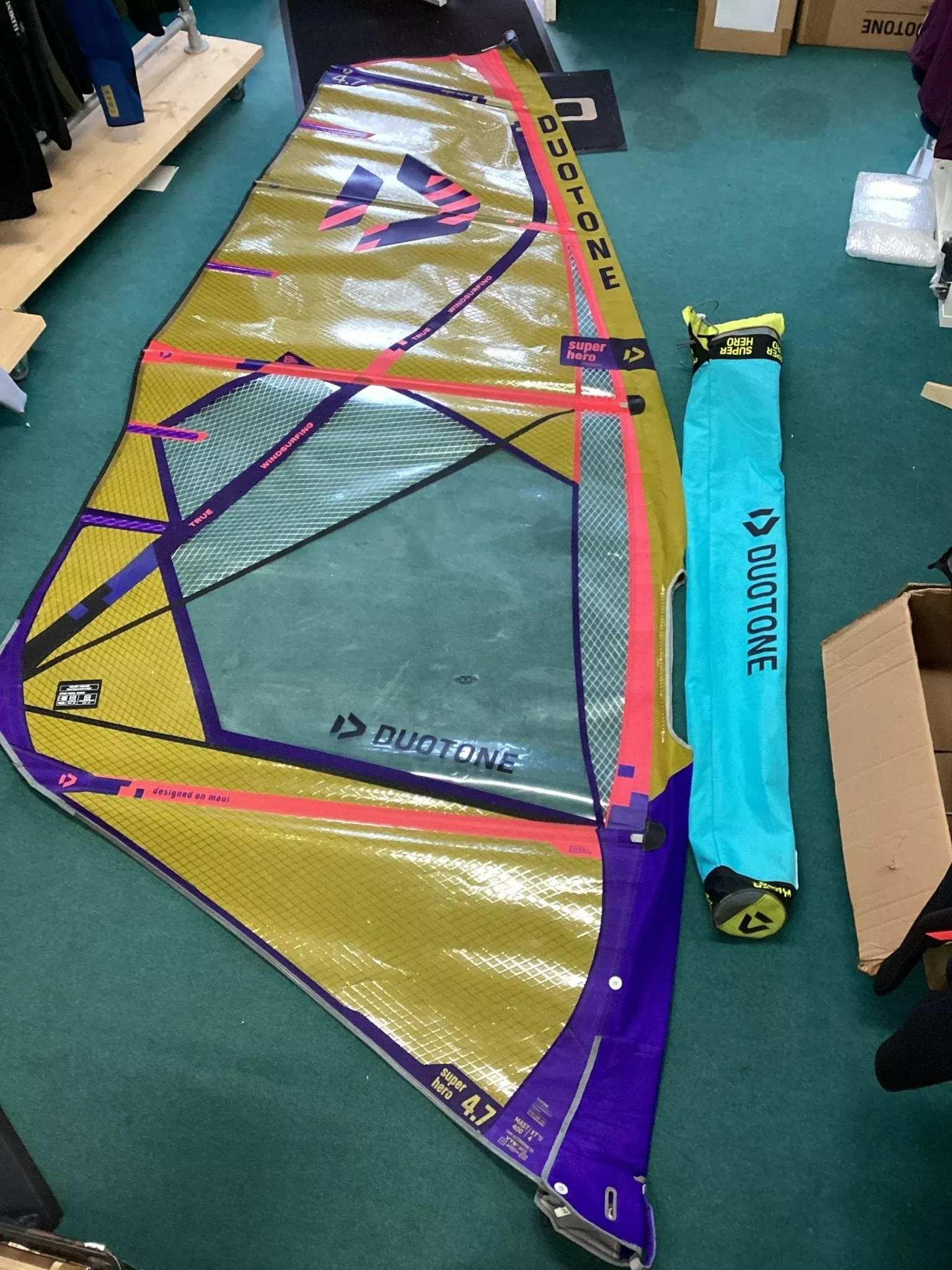 Used Duotone Super_Hero 4.7m 2025 - Windsurfing Wave Sail