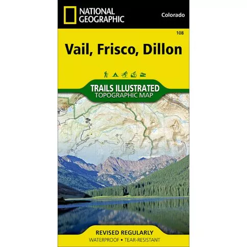 Vail, Frisco, Dillon Trail Map