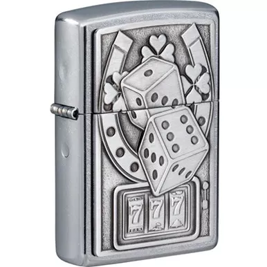 Zippo Lucky Seven Street Chrome Windproof Lighter